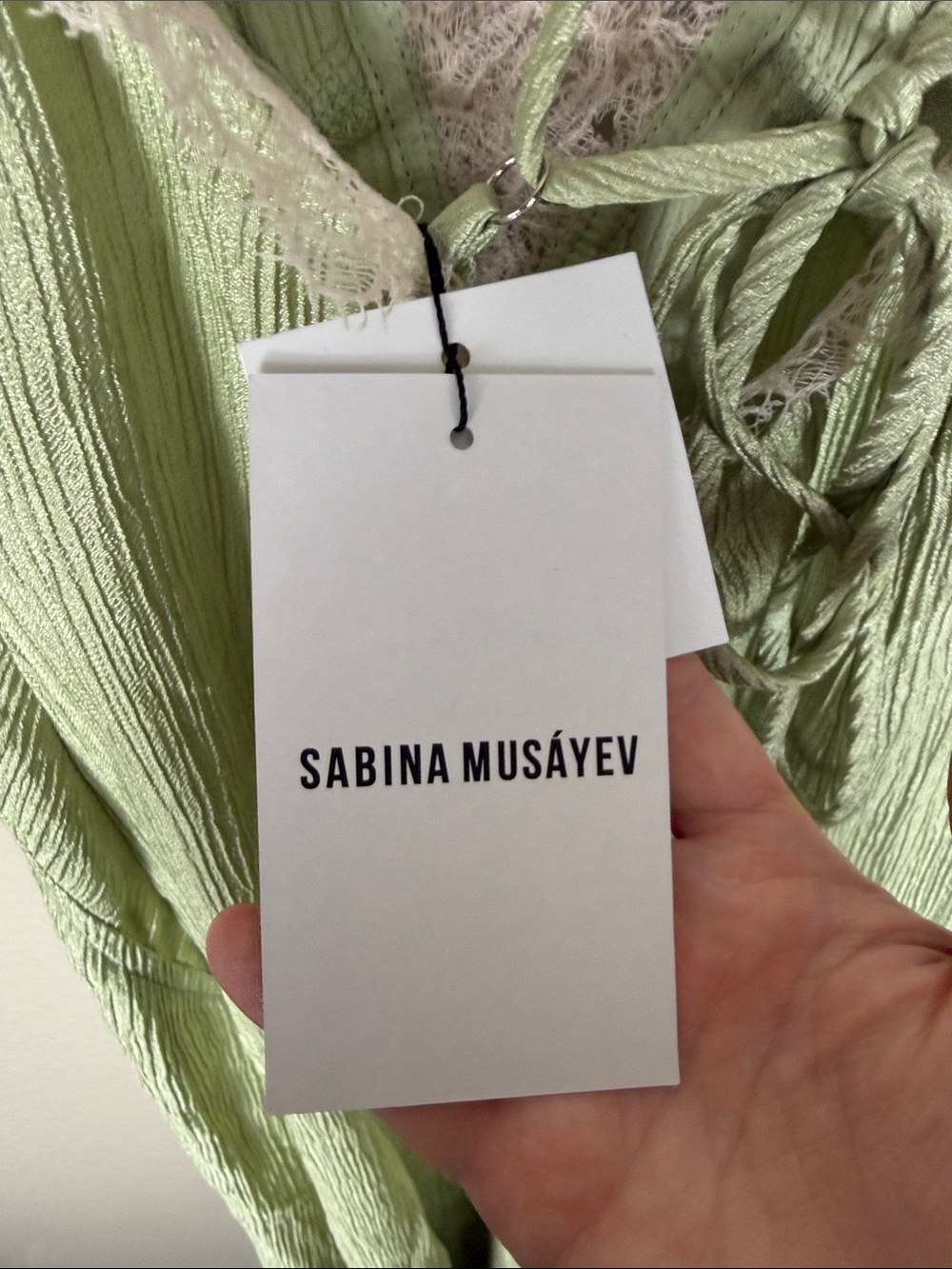 Sabina Musayev Ivy Dress in Aloe Vera - Picture 11 of 12